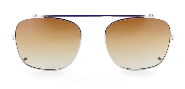 Chrome Silver with Brown Gradient