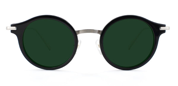 Black with Classic Green Lenses