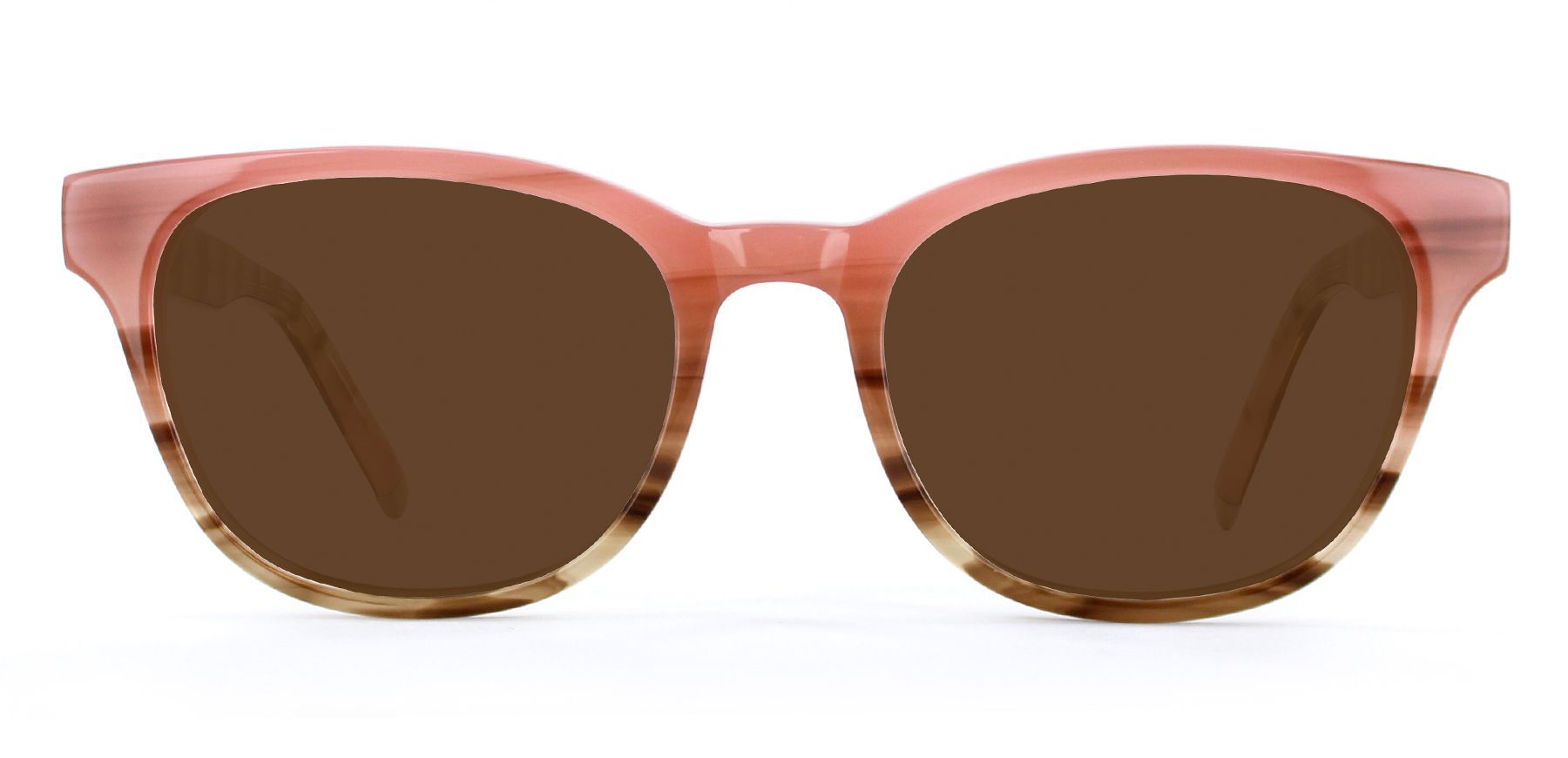 Baby Pink Fade with Bronze Lenses