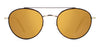 Chrome Gold and Dark Havana Piping with Gold Mirror