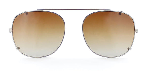 Brushed Silver with Brown Gradient