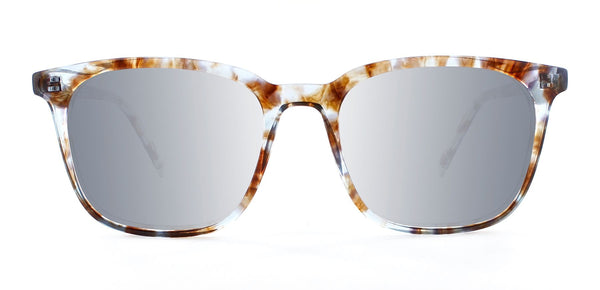 Speckled Blue with Silver Mirror