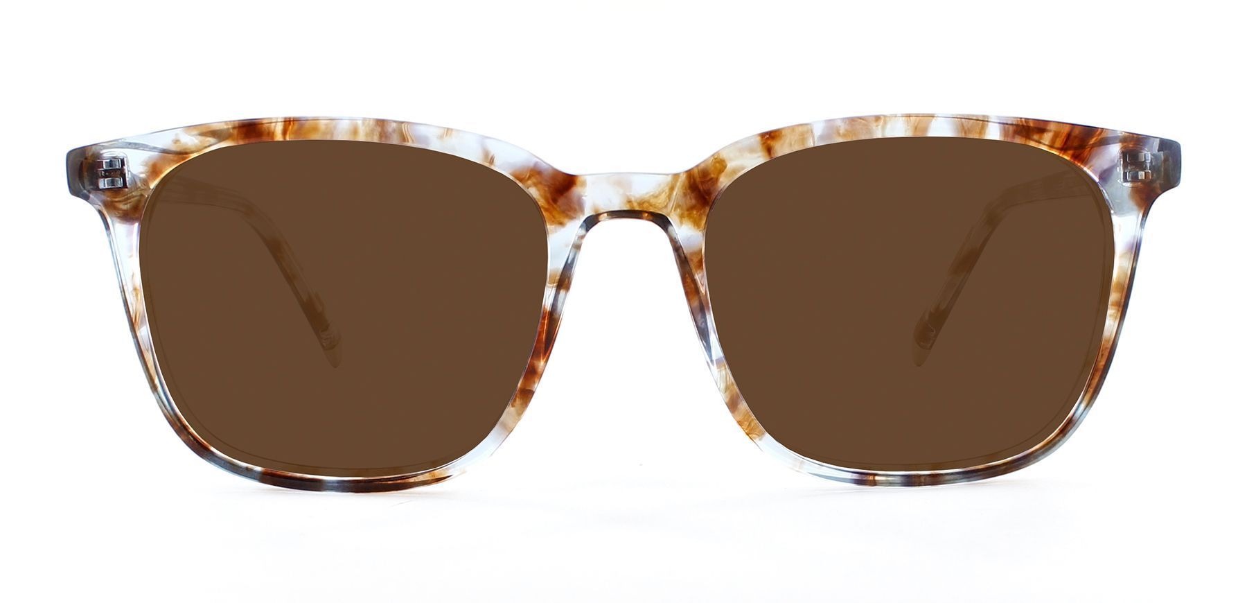 Speckled Blue with Bronze Lenses