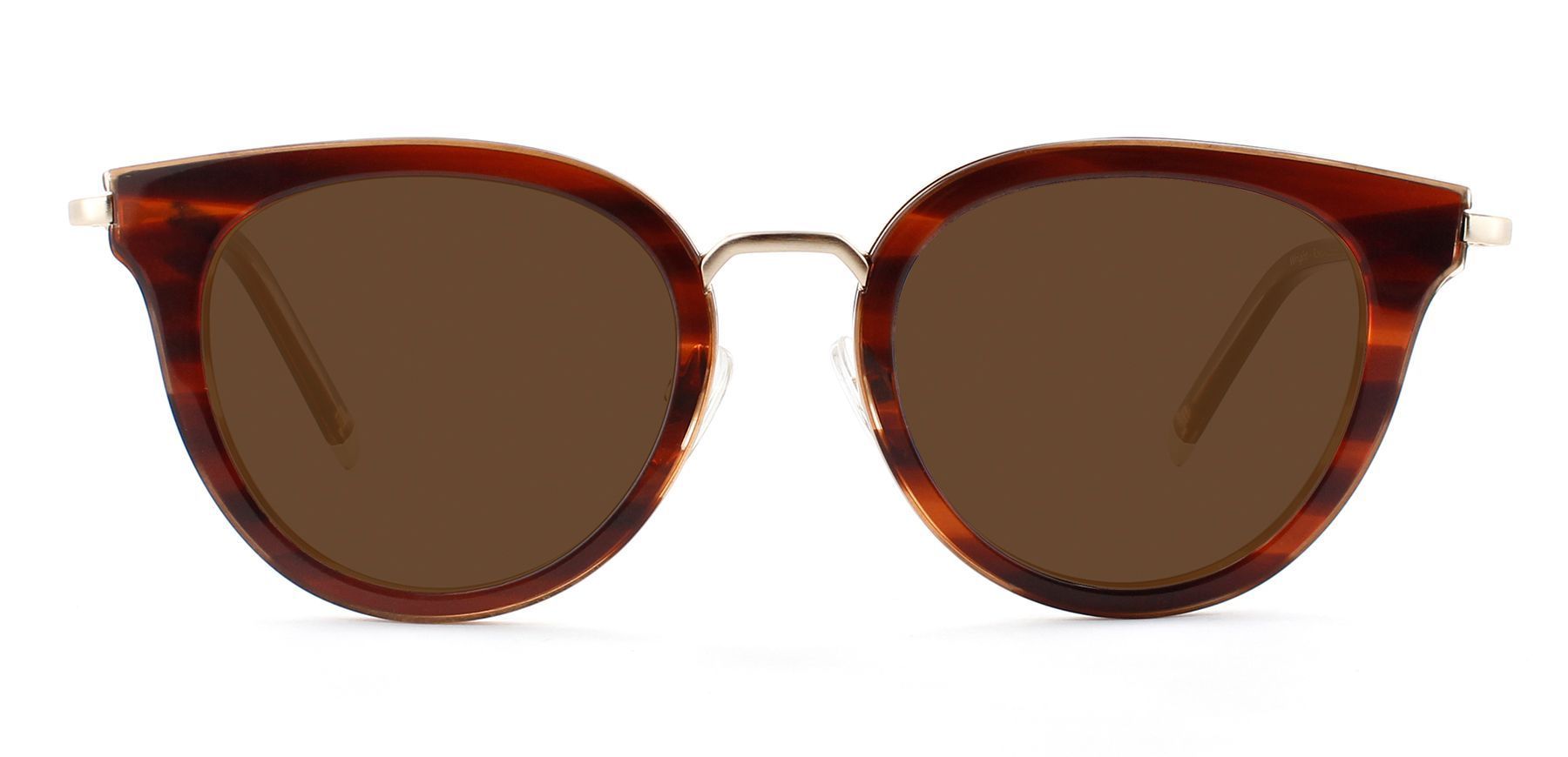 Rosewood Stripe with Bronze Lenses