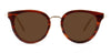 Rosewood Stripe with Bronze Lenses